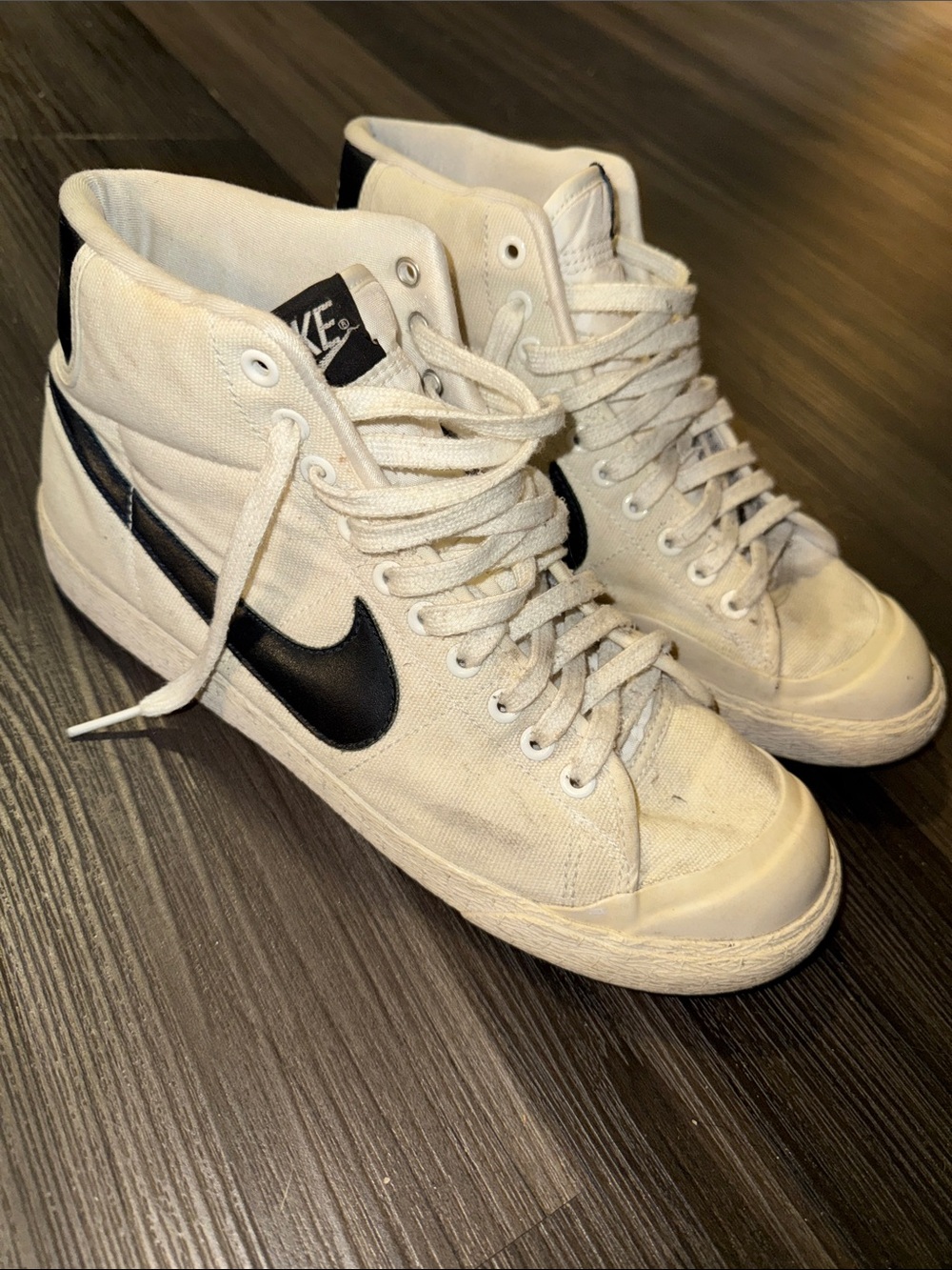 Nike White High-Top Blazers